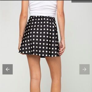 Polka Dot Black Skirt